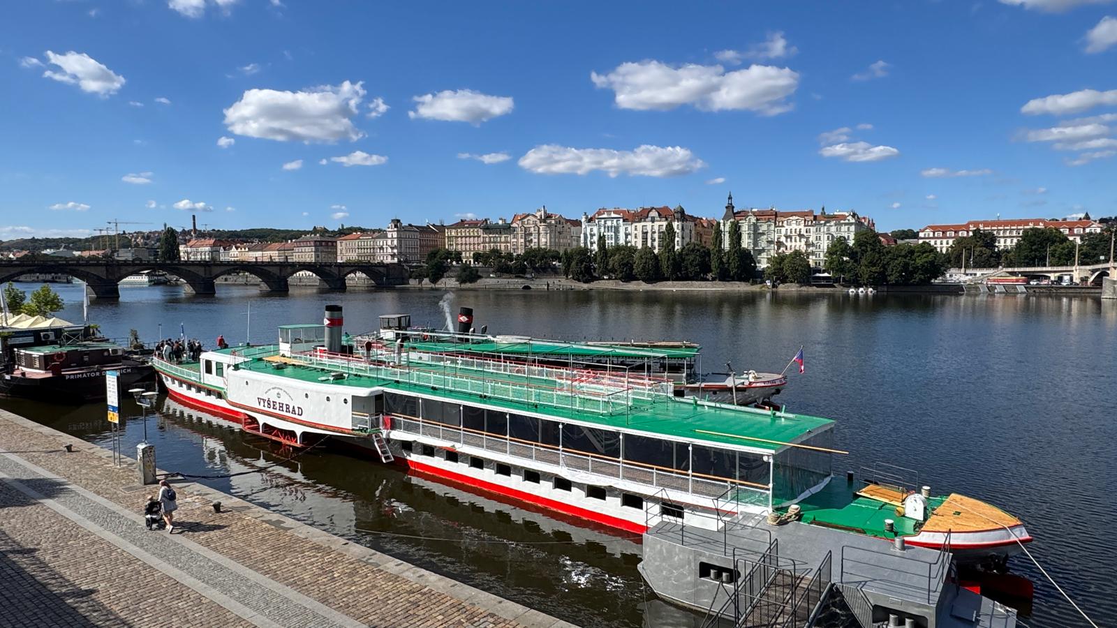 Otevření paroplavebního muzea na parníku Vyšehrad